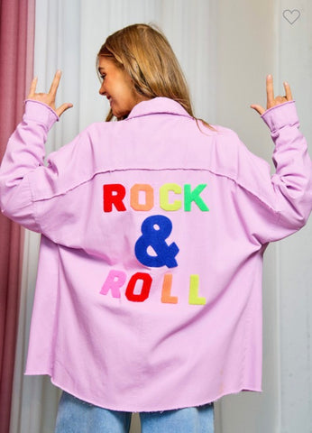 Lilac Rock N Roll Shacket