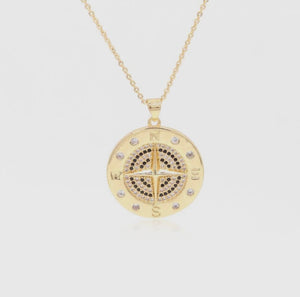 Compass Gold Filled 18K Necklace