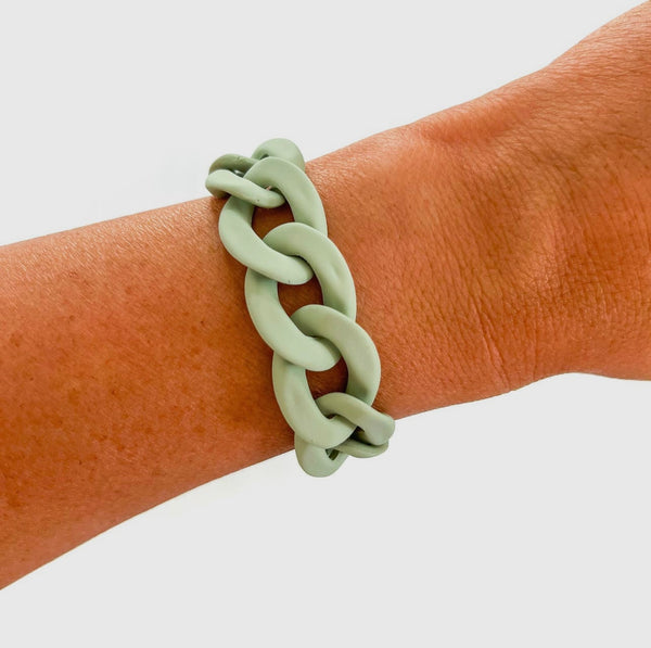 All Chunky Acrylic Chain Link Bracelet