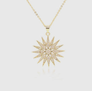 Starburst 18K Necklace