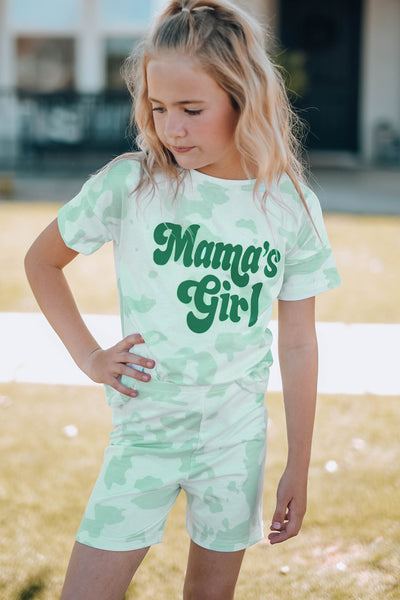 Girls Printed Letter Graphic Tee Shirt