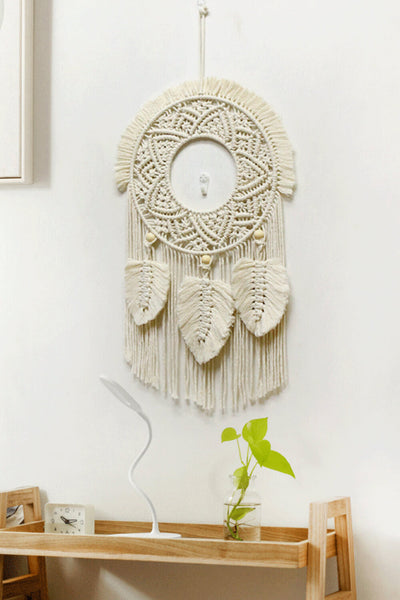 Hand-Woven Fringe Wall Hanging