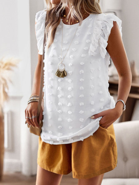 Falbala Shirt Women's Fashionable Elegant Tops.