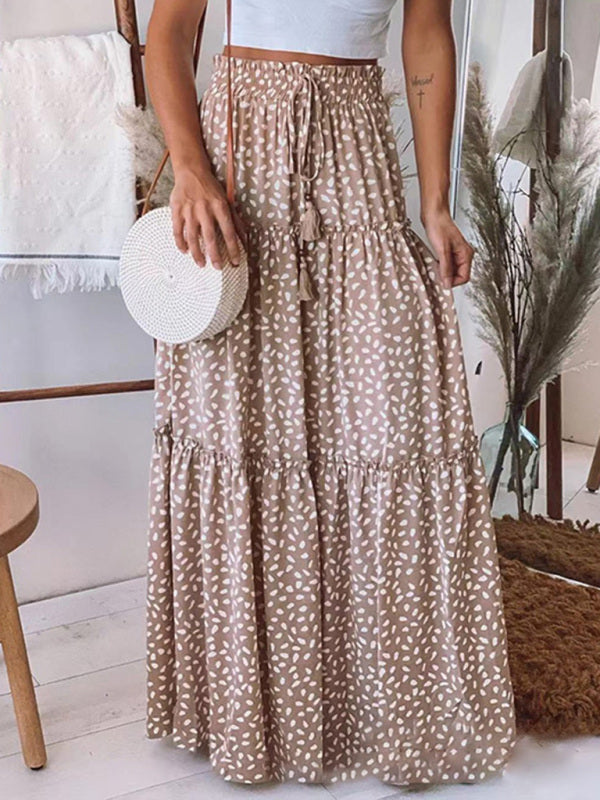 Women's Resort Storm Dot Print Skirt